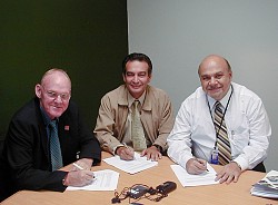 Stig Enemark, Juan Manuel Castro and Olman Vargas - Click picture for bigger format